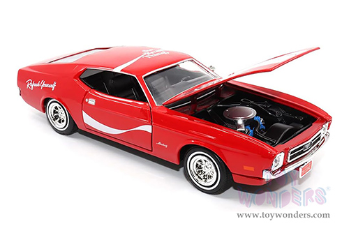 Motor City Coca-Cola - Ford® Mustang® Sportsroof (1971, 1/24 scale diecast model car, Red) 424071 MAP: $39.99