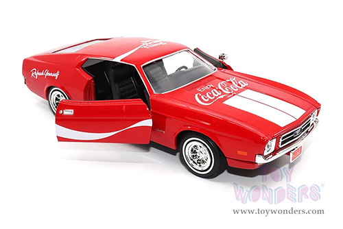 Motor City Coca-Cola - Ford® Mustang® Sportsroof (1971, 1/24 scale diecast model car, Red) 424071 MAP: $39.99