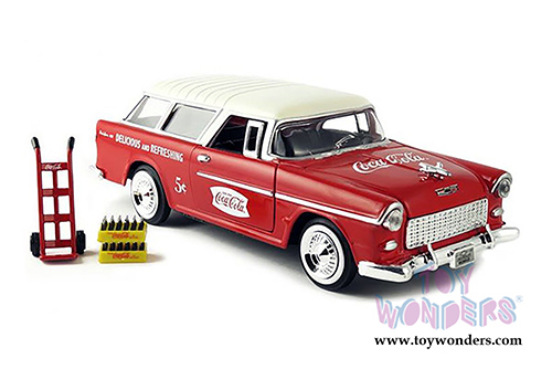Motor City Coca-Cola - Chevy&reg; Bel Air&reg; Nomad&reg; Wagon (1955, 1/24 scale diecast model car, Red) 424110