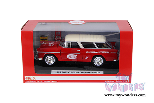 Motor City Coca-Cola - Chevy&reg; Bel Air&reg; Nomad&reg; Wagon (1955, 1/24 scale diecast model car, Red) 424110