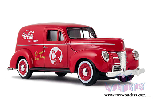 Motor City Coca-Cola - Ford Sedan Delivery Van (1940, 1/24 scale diecast model car, Red) 424194