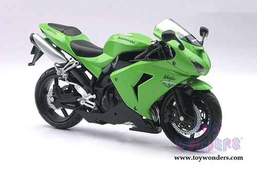 New Ray - Kawasaki ZX-10R Sport Bike (1/12 scale diecast model car, Green) 42443A