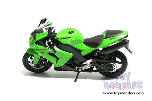 New Ray - Kawasaki ZX-10R Sport Bike (1/12 scale diecast model car, Green) 42443A