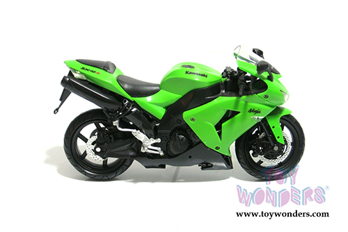 New Ray - Kawasaki ZX-10R Sport Bike (1/12 scale diecast model car, Green) 42443A
