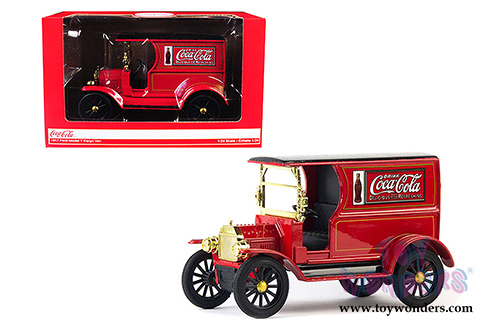 Motor City Coca-Cola - Ford Model T Cargo Van (1917, 1/24 scale diecast model car, Red) 424917 MAP: $25.99