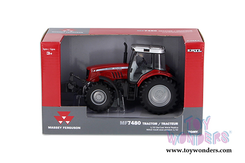 Tomy ERTL - Massey Ferguson 7480 Tractor (1/32 scale die cast model car, Red) 42501US