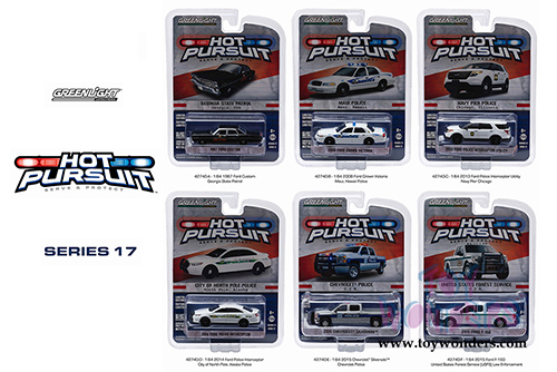 Greenlight - Hot Pursuit Series 17 (1/64 scale diecast model car, Asstd.) 42740/6