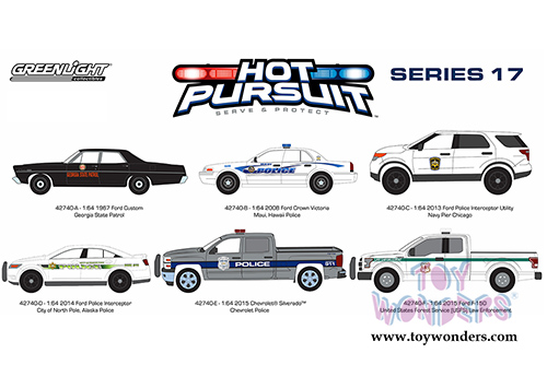 Greenlight - Hot Pursuit Series 17 (1/64 scale diecast model car, Asstd.) 42740/6