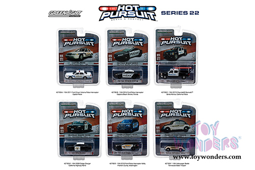 Greenlight - Hot Pursuit Series 22 (1/64 scale diecast model car, Asstd.) 42790/6