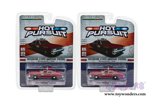 Greenlight - Hot Pursuit Series 26 | Pontiac&reg; LeMans Missouri State Highway Patrol (1976, 1/64 scale diecast model car, Red) 42830B/48
