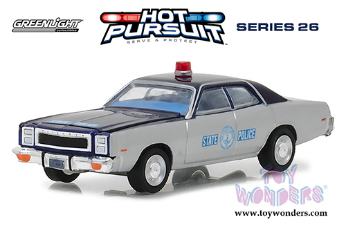 Greenlight - Hot Pursuit Series 26 | Plymouth Fury Virginia State Police (1978, 1/64 scale diecast model car, Gray) 42830C/48