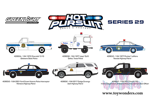 Greenlight - Hot Pursuit Series 29 (1/64 scale diecast model car, Asstd.) 42860/48