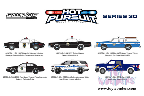 Greenlight - Hot Pursuit Series 30 (1/64 scale diecast model car, Asstd.) 42870/48