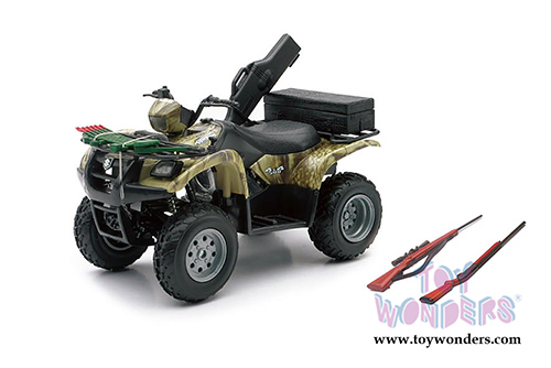 New Ray - Suzuki Vinson Auto 500 4X4 Hunting Quad Runner ATV (1/12 scale diecast model car, Camouflage Green) 42903A