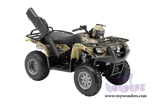 New Ray - Suzuki Vinson Auto 500 4X4 Hunting Quad Runner ATV (1/12 scale diecast model car, Camouflage Green) 42903A