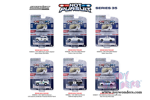 Greenlight - Hot Pursuit Series 35 (1/64 scale diecast model car, Asstd.) 42920/6