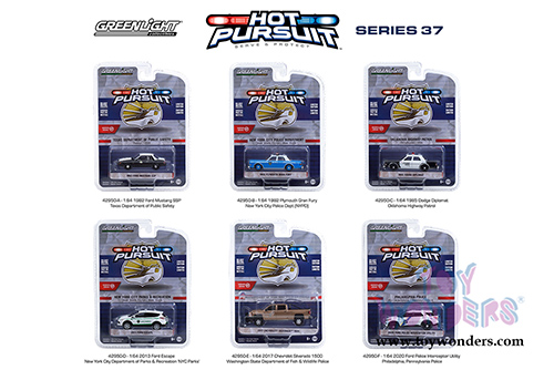 Greenlight - Hot Pursuit Series 37 (1/64 scale diecast model car, Asstd.) 42950/48