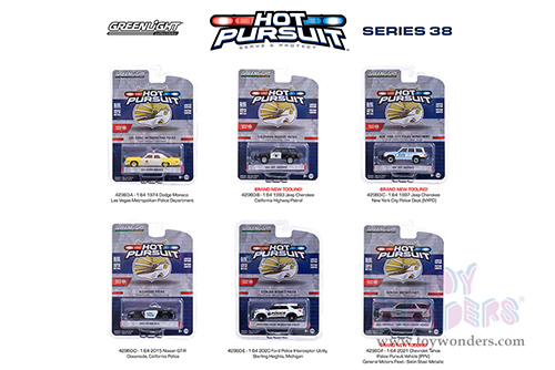 Greenlight - Hot Pursuit Series 38 (1/64 scale diecast model car, Asstd.) 42960/48