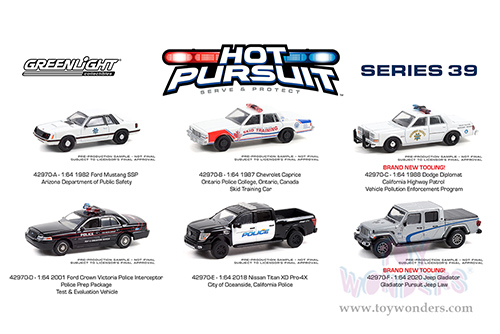 Greenlight - Hot Pursuit Series 39 (1/64 scale diecast model car, Asstd.) 42970/48