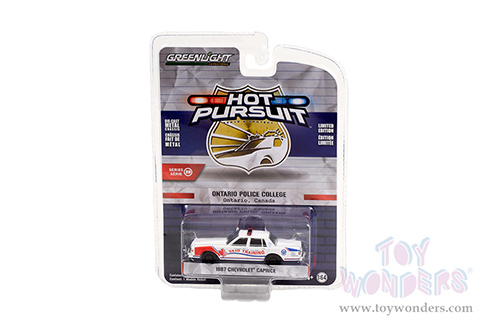 Greenlight - Hot Pursuit Series 39 | Chevrolet® Caprice Skid Training Car "Ontario Police College" (Canada) (1987, 1/64 scale diecast model car, White) 42970B/48