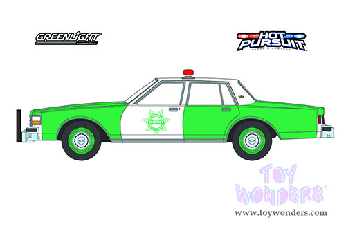 Greenlight - Hot Pursuit Series 40 | Chevrolet® Caprice "San Diego County Volunteer Sheriff" (California) (1989, 1/64 scale diecast model car, Green and White) 42980B/48