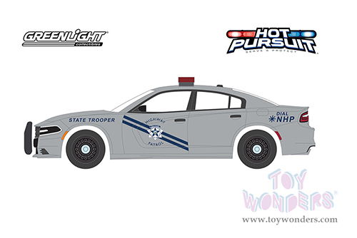 Greenlight - Hot Pursuit Series 41 | Dodge Charger Police - Nevada Highway Patrol State Trooper (2019, 1/64 scale diecast model car, Gray) 42990D/48