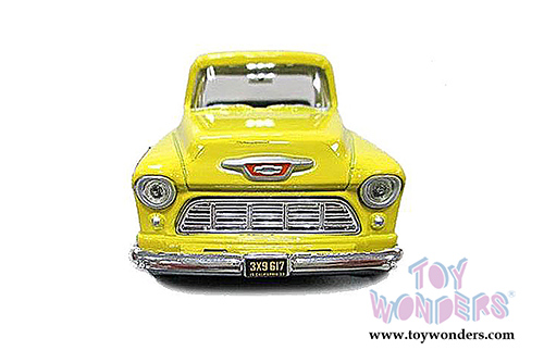Motor City Coca-Cola - Chevy Stepside Pickup Truck (1955, 1/43 scale diecast model car, Yellow) 430001