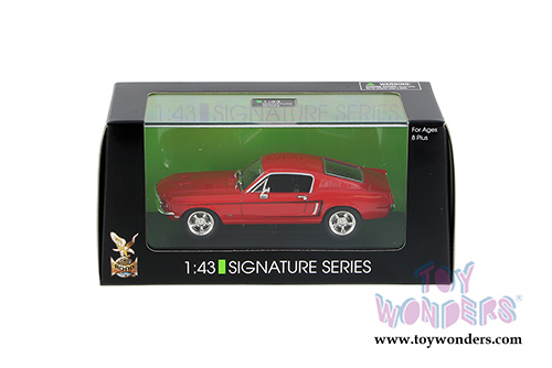 Lucky Road Signature - Ford Mustang GT 2+2 Fastback (1968, 1/43 scale diecast model car, Red) 43206R/48