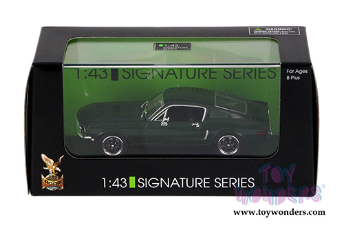 Yatming Road Signature - Ford Mustang GT Hard Top (1968, 1/43 scale diecast model car, Green) 43207