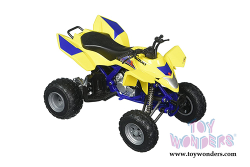 New Ray - Suzuki Quadracer R450 ATV (1/12 scale diecast model car, Yellow/Blue) 43393