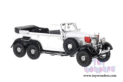Signature Models Premier Miniature - Mercedes-Benz G4 Convertible (1938, 1/43 scale diecast model car, White) 43706W