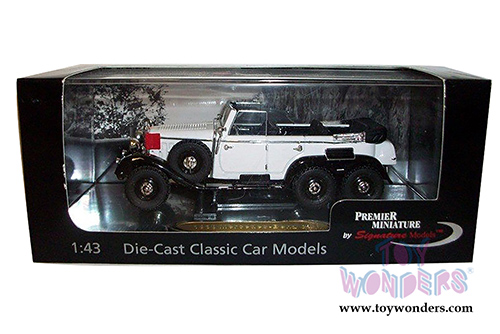 Signature Models Premier Miniature - Mercedes-Benz G4 Convertible (1938, 1/43 scale diecast model car, White) 43706W