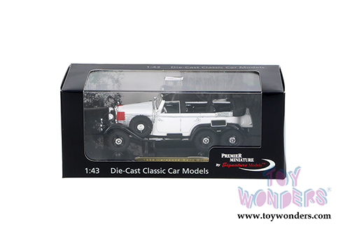 Signature Models Premier Miniature - Mercedes-Benz G4 Convertible (1938, 1/43 scale diecast model car, White) 43706W