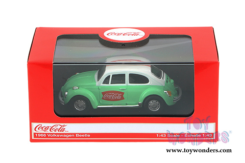 Motor City Coca-Cola - VW Beetle Hard Top  (1966, 1/43 scale diecast model car, Green) 440031