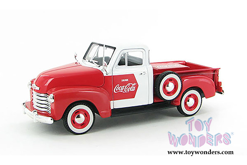Motor City Coca-Cola - Chevy Pickup (1953, 1/32 scale diecast model car,  White w/Red) 440664