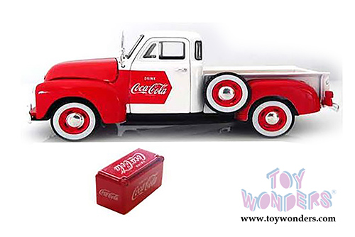 Motor City Coca-Cola - Chevy Pickup (1953, 1/32 scale diecast model car,  White w/Red) 440664