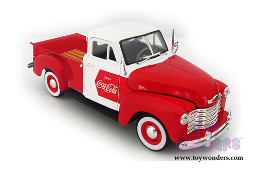 Motor City Coca-Cola - Chevy Pickup (1953, 1/32 scale diecast model car,  White w/Red) 440664