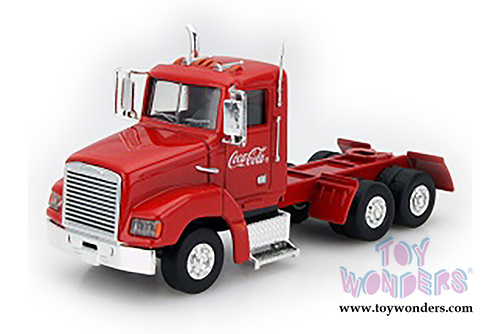 Motor City Coca-Cola - Holiday Caravan Tractor Trailer with LED lights (1/43 scale diecast model car, Red) 443012