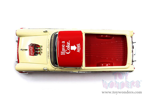 Motor City Coca-Cola - Ford Ranchero (1957, 1/43 scale diecast model car, Red/Cream) 443028 MAP: $22.99