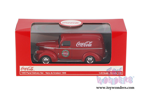 Motor City Coca-Cola - Panel Delivery Van (1945, 1/43 scale diecast model car, Red) 443045 MAP: $19.99