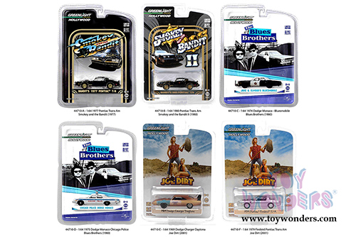 Greenlight - Hollywood Greatest Hits (1/64 scale diecast model car, Asstd.) 44710/6