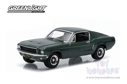 Greenlight - Ford Mustang GT Fastback (1968, 1/64 scale diecast model car, Highland Green) 44723/48