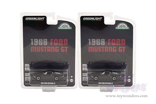 Greenlight - Ford Mustang GT Fastback (1968, 1/64 scale diecast model car, Highland Green) 44723/48