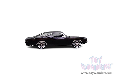 Greenlight - Dodge Charger RT Hardtop (1968, 1/64 scale diecast model car, Black) 44724/48