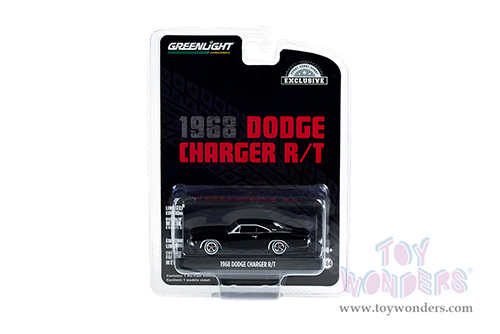 Greenlight - Dodge Charger RT Hardtop (1968, 1/64 scale diecast model car, Black) 44724/48