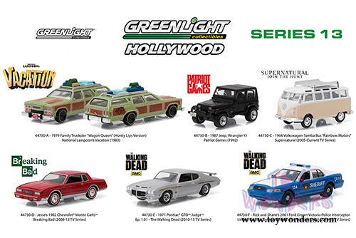 Greenlight - Hollywood Series 13 (1/64 scale diecast model car, Asstd.) 44730/48