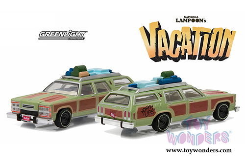Greenlight Hollywood - National Lampoon's Vacation Family Truckster "Wagon Queen" from Series 13 (1/64 scale diecast model car, Green) 44730A