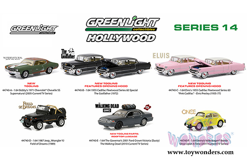 Greenlight - Hollywood Series 14 (1/64 scale diecast model car, Asstd.) 44740/48