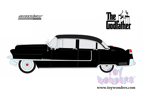 Greenlight - Hollywood Series 14 | "The Godfather" Cadillac Fleetwood Series 60 Special (1955, 1/64 scale diecast model car, Black) 44740B/48