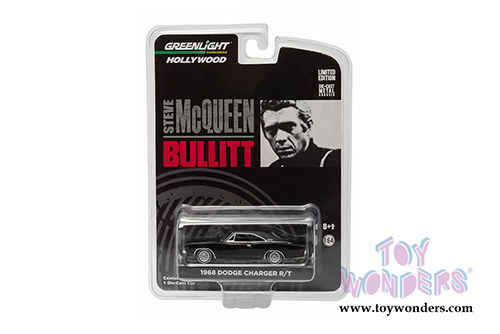 Greenlight - Bullitt  Dodge Charger RT Hardtop (1968, 1/64 scale diecast model car, Black)  44741/48